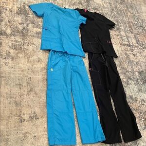 Black & Blue Scrubs XXS
